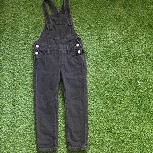 Black Denim Overalls